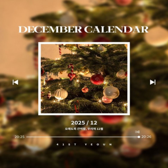 [ 12월 캘린더 안내 ]