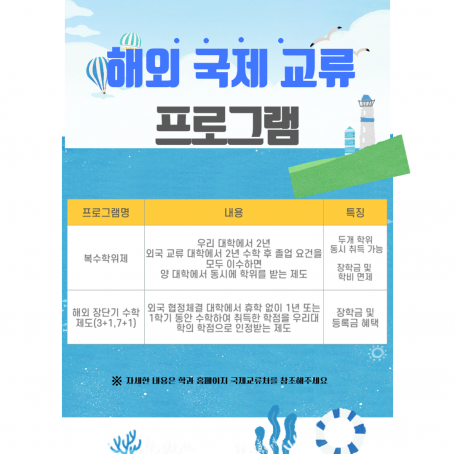 해외 국제 교류 프로그램