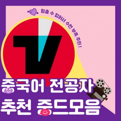 부산외국어대학교 중국학부생이 추천하는 티빙 중드모음