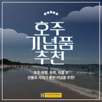 부산외국어대학교가 알려주는 호주 쇼핑 리스트!