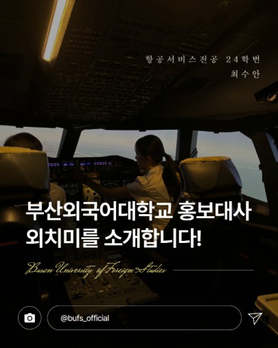 부산외국어대학교 홍보대사 외치미를 소개합니다!